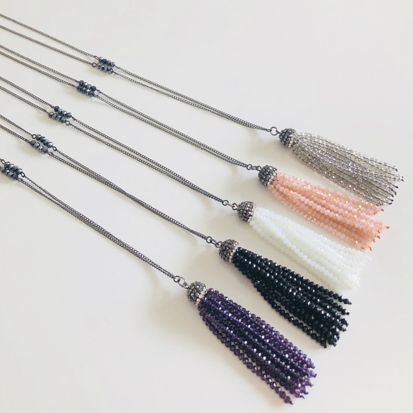 Handmade Jewelry - BOHO | Handmade Crystal Tassel Necklaces